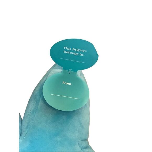 2024 16” Blue Peeps Bunny Plush Easter Stuffed Animal Decoration Throw Pillow - Picture 4 of 5